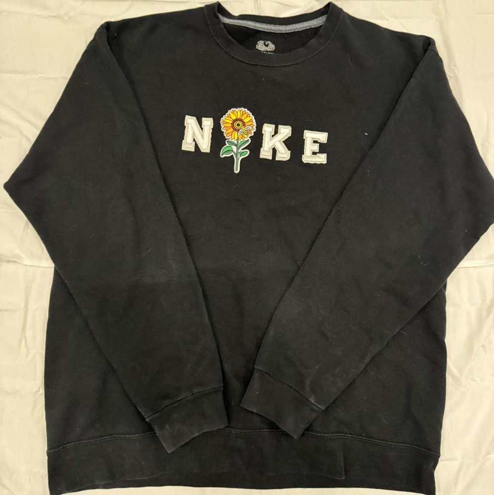 Custom Flower "I" Nike sweater